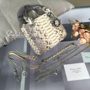 Túi xách Dior lady da trăn 3 ô siêu cấp - DL0004