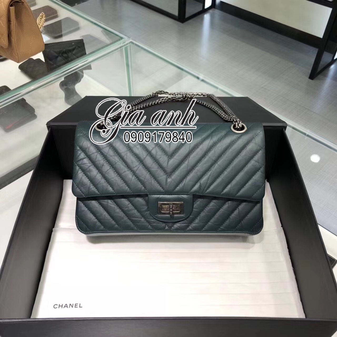 Túi xách Chanel classic Chevron siêu cấp - CN00001