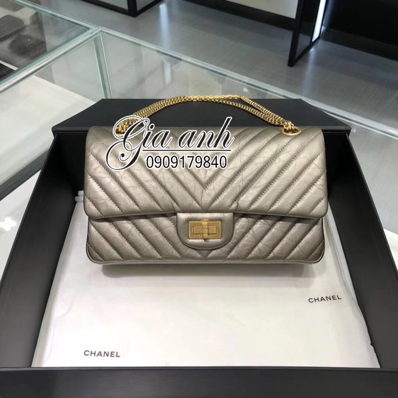 Túi xách Chanel classic Chevron siêu cấp - CN00012