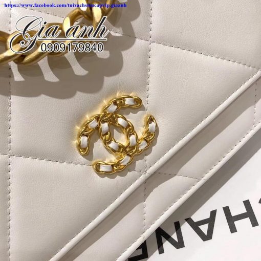Túi xách Chanel 19 Wallet On Chain chuẩn Authentic – CN000132