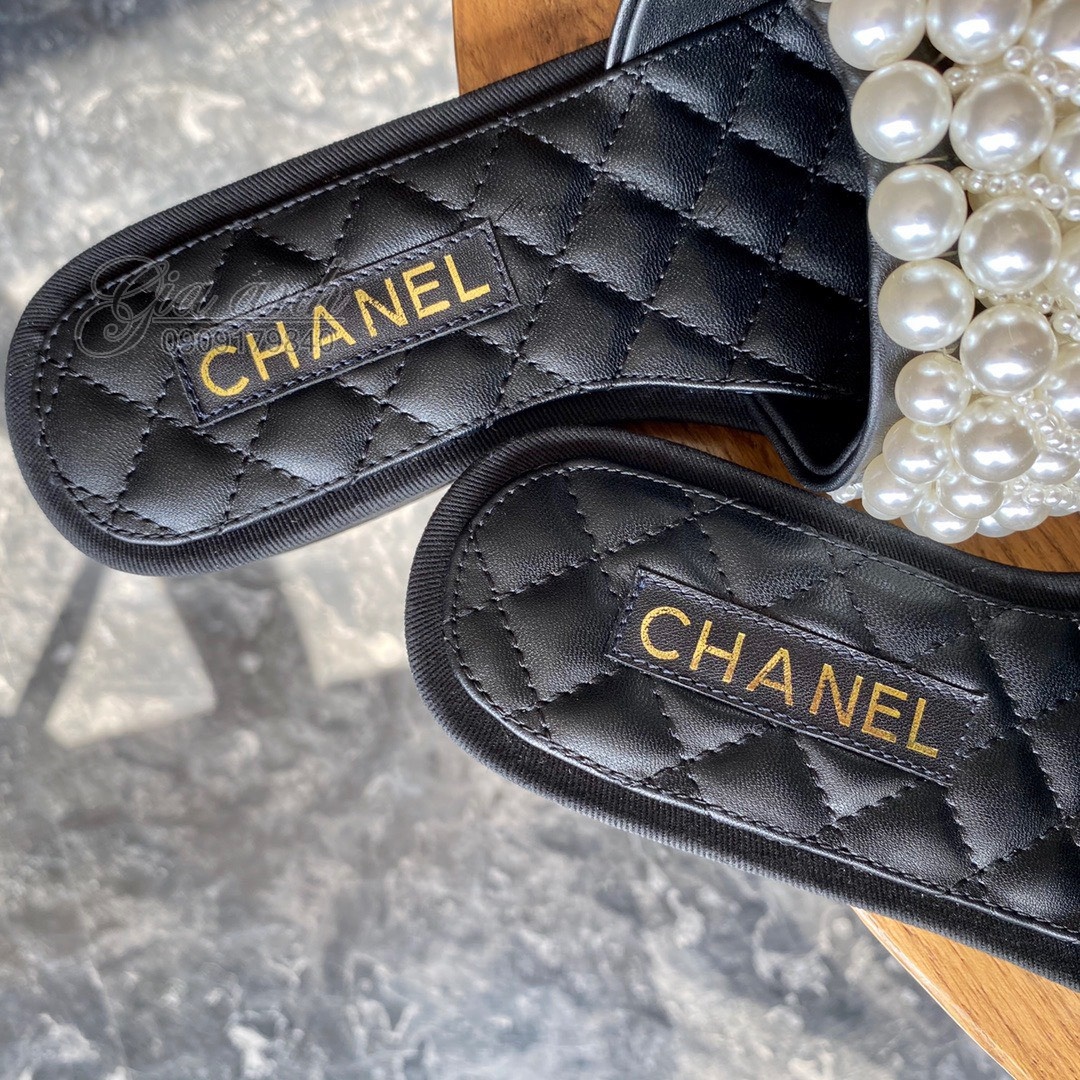Giày lê nữ Chanel ngọc trai vip
