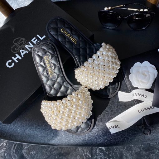 Dép nữ Chanel Ngọc Trai siêu cấp - G0016