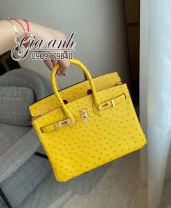 Túi Hermes Birkin Da Đà Điểu May Tay