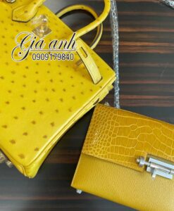 Túi Hermes Birkin Da Đà Điểu May Tay