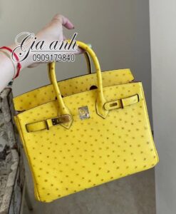 Túi Hermes Birkin Da Đà Điểu May Tay