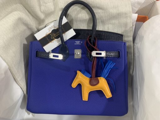 Túi Hermes Birkin 25 Blue Togo