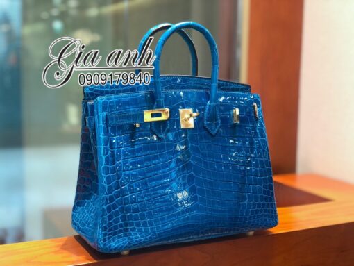 Túi Xách Hermes Birkin Da Cá Sấu Thật