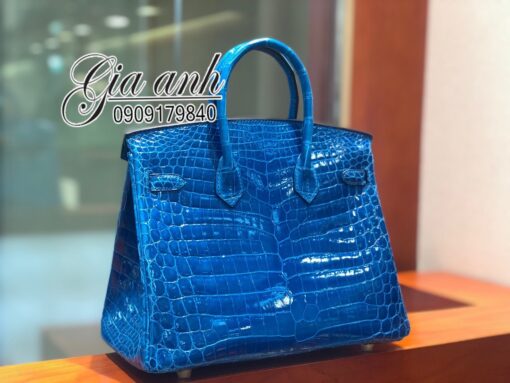 Túi Xách Hermes Birkin Da Cá Sấu Thật