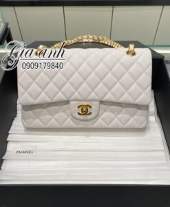 Túi Xách Chanel Classic Flap Bag Vip Màu Trắng