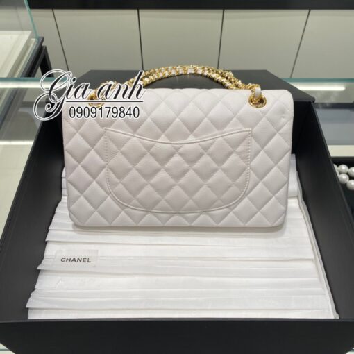 Túi Xách Chanel Classic Flap Bag Vip Màu Trắng