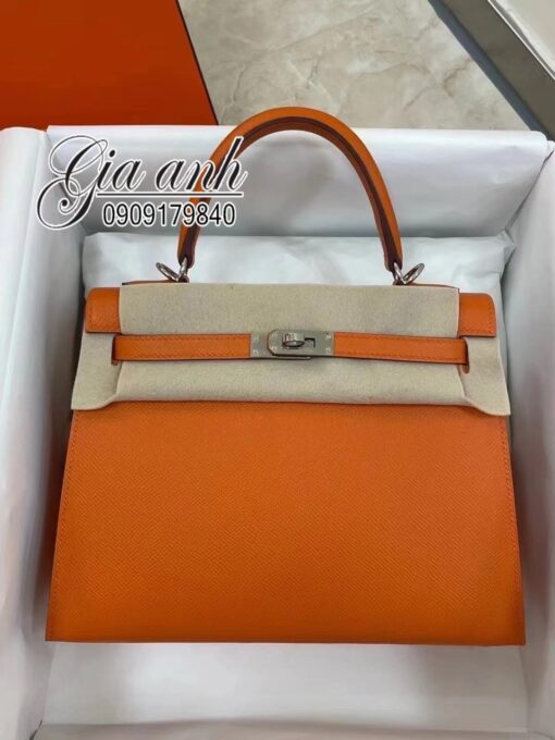 Túi Hermes Kelly Epsom Màu Cam Vip