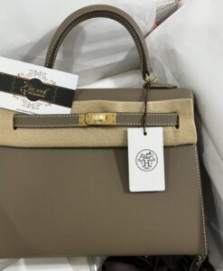 Túi Hermes Kelly 25 cm màu etoupe