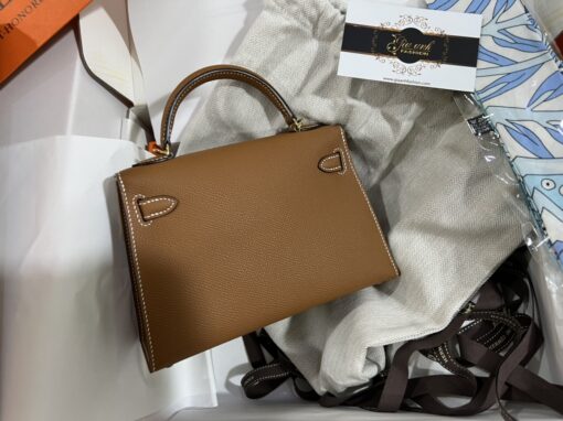 Túi Hermes Kelly mini epsom Màu Bò