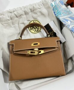 Túi Hermes Kelly mini epsom Màu Bò