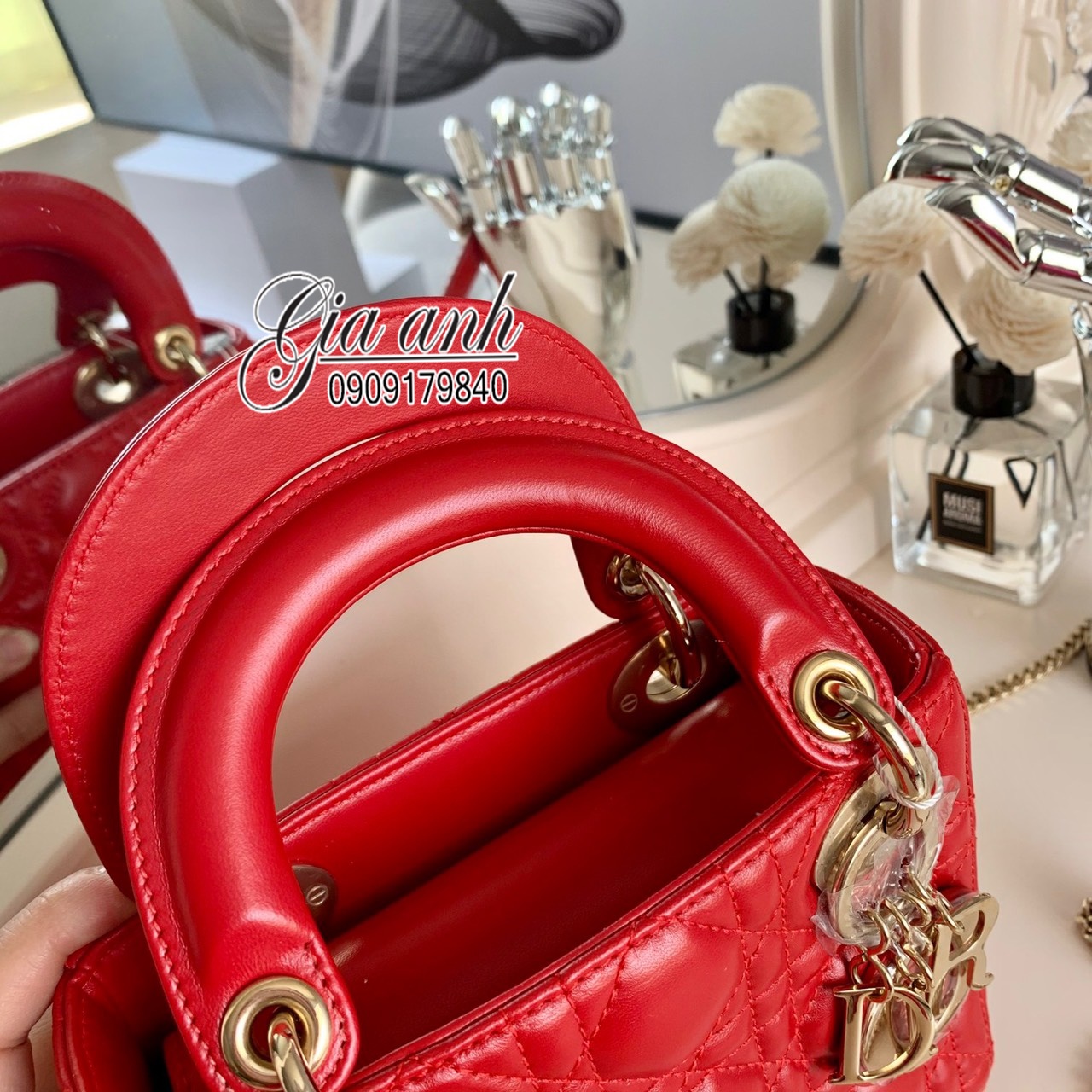 Túi Dior Lady mini Vip Màu Đỏ