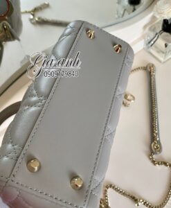 Túi Dior Lady mini Replica màu Grey