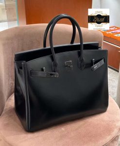 Túi Hermes Birkin Box leather 35 cm All Black