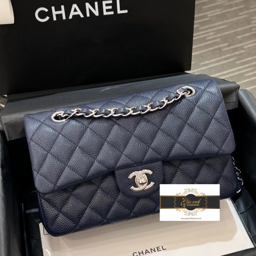 Túi Xách Chanel Classic 23 cm Vip Màu Xanh