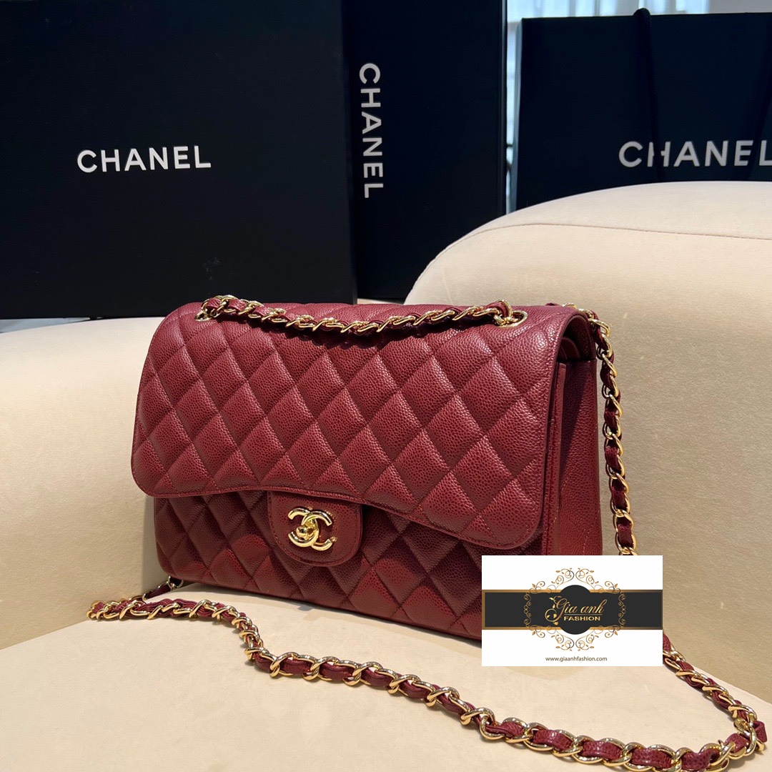Chanel Classic Jumbo Double Flap Black Caviar x GHW Series 23 Luxury Bags   Wallets on Carousell