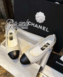 Giày Chanel Bệt Vải Hàng Hiệu Cao Cấp