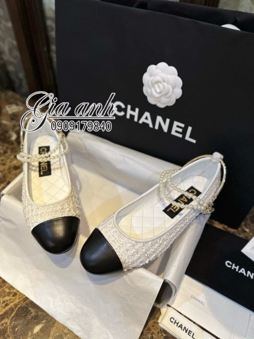 Giày Chanel Bệt Vải Hàng Hiệu Cao Cấp