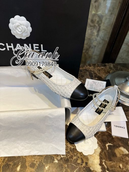 Giày Chanel Bệt Vải Hàng Hiệu Cao Cấp 27