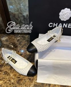 Giày Chanel Bệt Vải Hàng Hiệu Cao Cấp