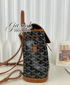 Balo Goyard Alpin Mini 23 cm Màu Nâu Da Thật