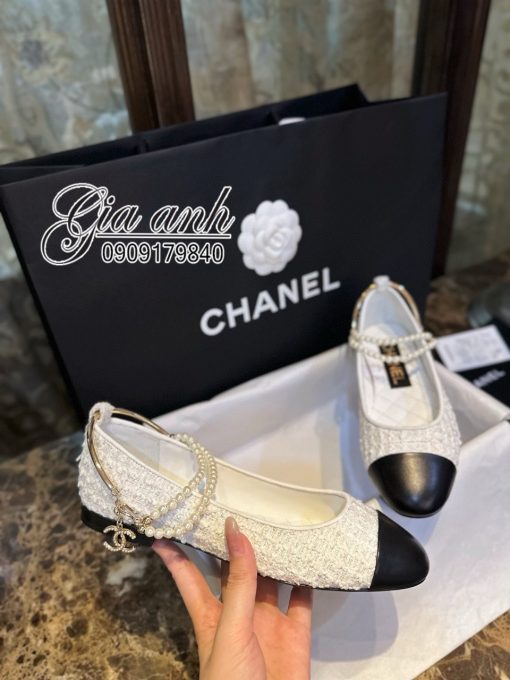 Giày Chanel Bệt Vải Hàng Hiệu Cao Cấp