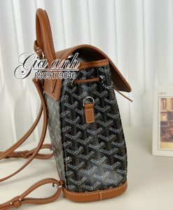 Balo Goyard Alpin Mini 23 cm Màu Nâu Da Thật