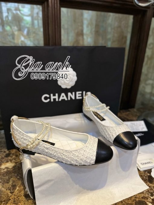 Giày Chanel Bệt Vải Hàng Hiệu Cao Cấp