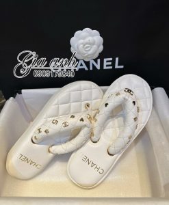 Dép Da Chanel Hè Xỏ Ngón Like Auth