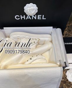 Dép Da Chanel Hè Xỏ Ngón Like Auth