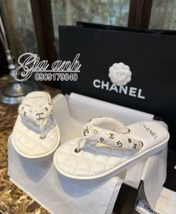 Dép Da Chanel Hè Xỏ Ngón Like Auth