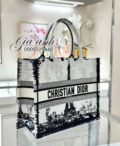 Túi Dior Book Tote Họa Tiết Paris Vip