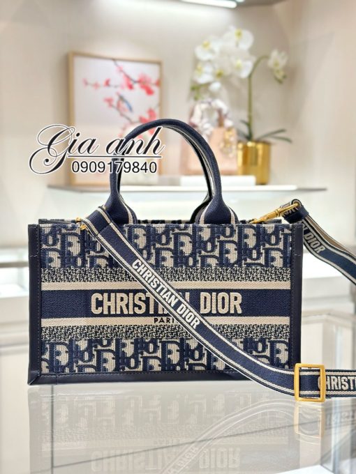 Túi Dior Tote Mini Hàng Hiệu Có Dây Đeo