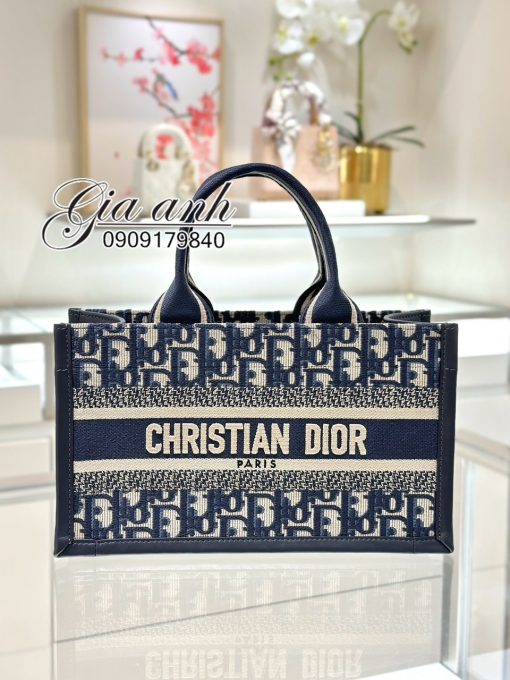 Túi Dior Tote Mini Hàng Hiệu Có Dây Đeo