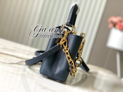 Túi Louis Vuitton Capucines Like Auth mà xanh đậm mini