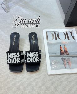 Dép Nữ Dior in chữ miss dior hàng hiệu