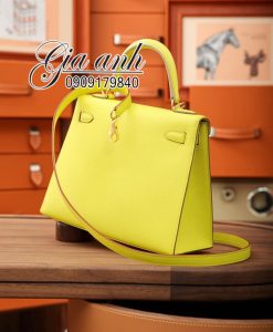 Túi Hermes Kelly 25 cm Da Epsom Màu Vàng