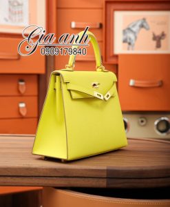 Túi Hermes Kelly 25 cm Da Epsom Màu Vàng