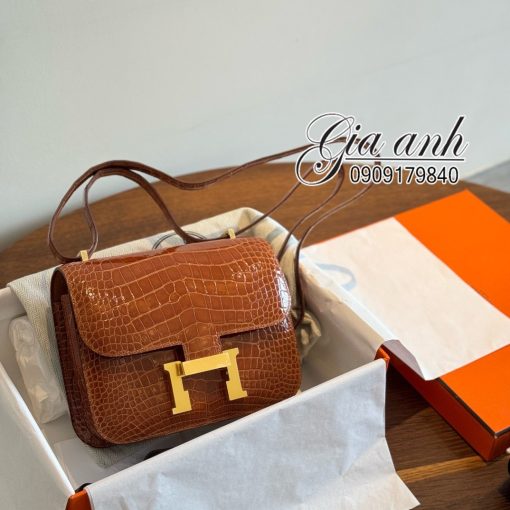 Túi Hermes Constance Crocodile 18 Like Auth