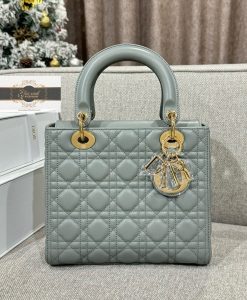 Túi Xách Dior Lady 24 cm Hàng Hiệu Vip size Medium khóa vàng 03