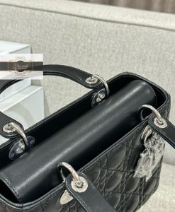 Túi Dior Lady Siêu Cấp Vip Like Auth 24 cm màu đen 02