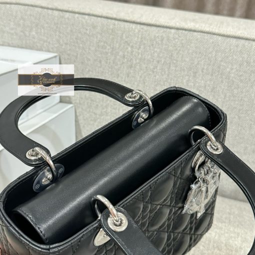 Túi Dior Lady Siêu Cấp Vip Like Auth 24 cm màu đen 02