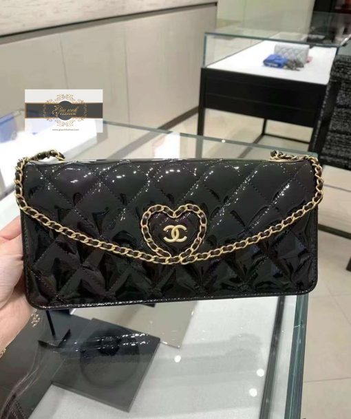 Túi Xách Chanel 24s Siêu Cấp Vip Like Auth khóa trái tim 02