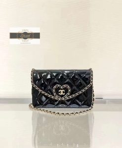 Túi Xách Chanel 24s Siêu Cấp Vip Like Auth khóa trái tim 04