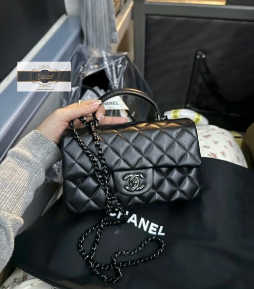 Túi Xách Chanel Coco Like Auth Màu Đen 01