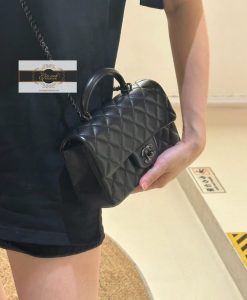 Túi Xách Chanel Coco Like Auth Màu Đen 05