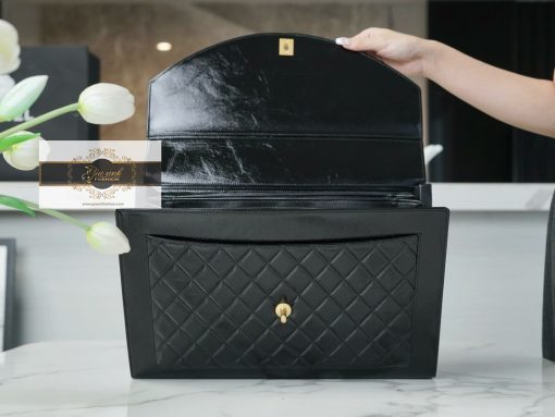 Túi Chanel Cặp Vuông Size To Vip da thật 02